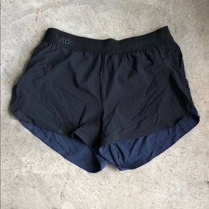 Outdoor Voices black navy Relay shorts XS